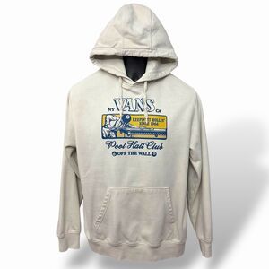Vans Pool Hall Pullover Hoodie Men's Size S Marshmallow Hooded Sweatshirt